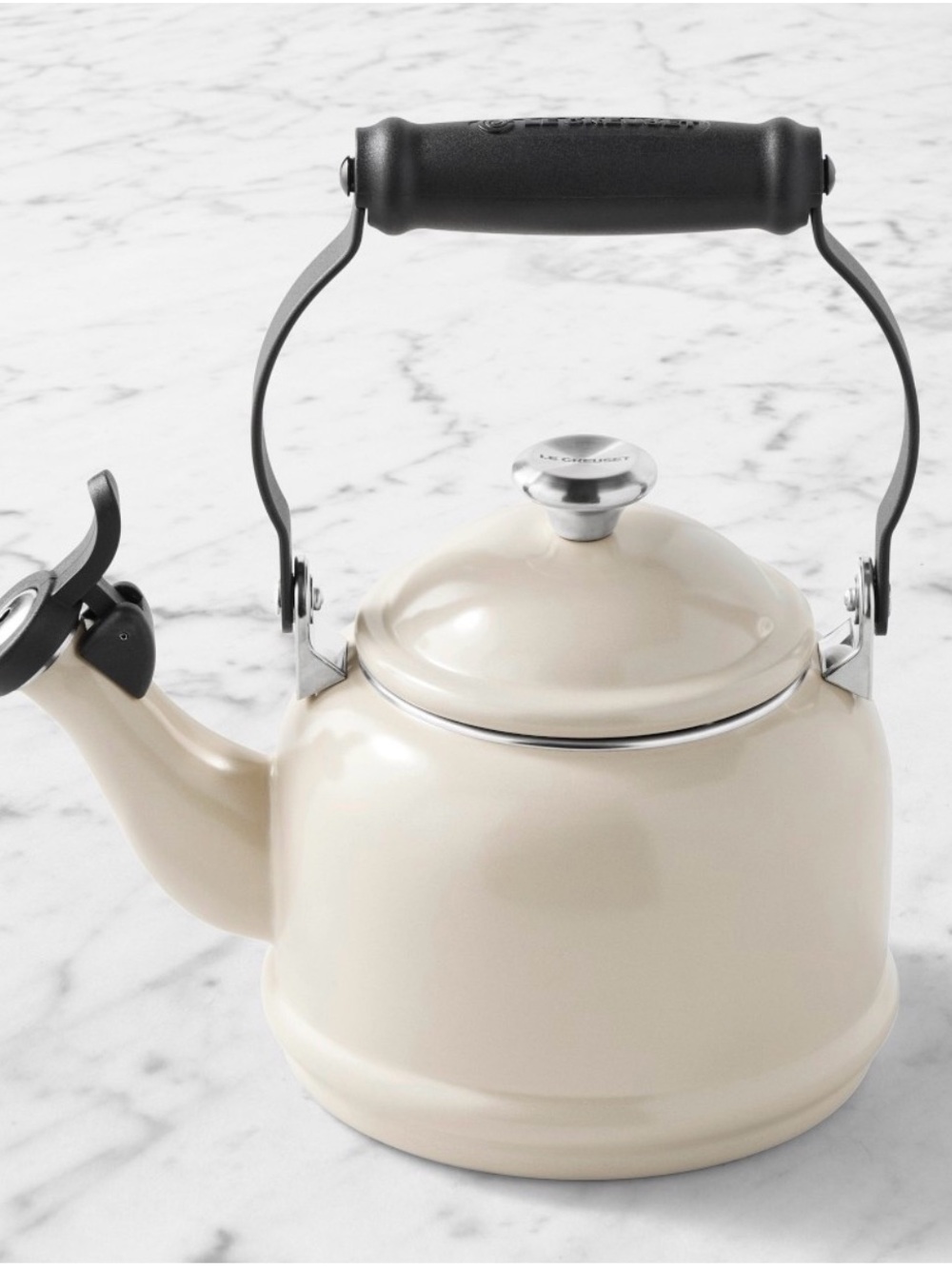 NEW Le Creuset Classic Demi Tea Kettle in the color Brioche